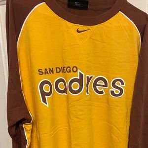 Nike brand San Diego Padres three quarter sleeve shirt - MLB